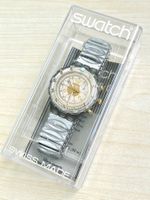 Swatch Watch Chronograph Gelb Gold Metallarmband Ovp Top ...