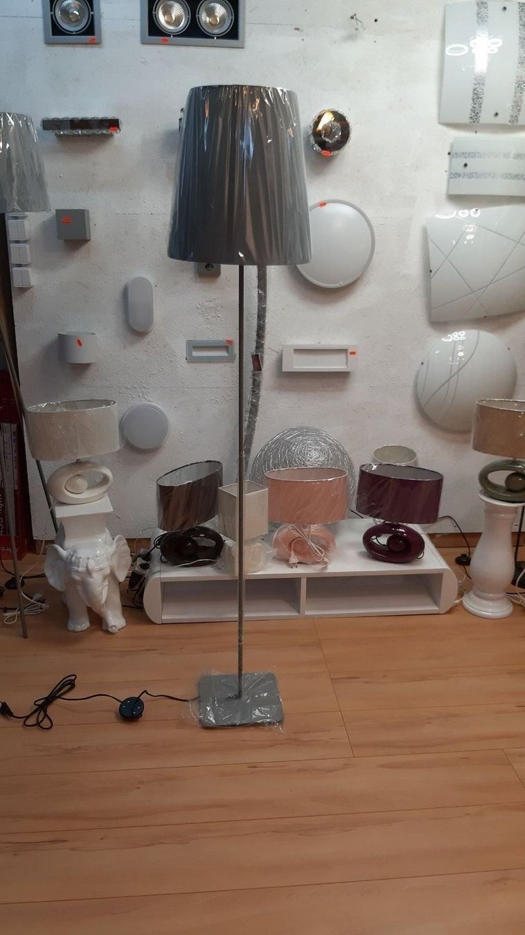 Lampade: ERMES SET STEHLAMPE + TISCHLAMPE GRAU – Nuovo e nell'imballaggio originale da Altendorf venduto da Anddus-light 5
