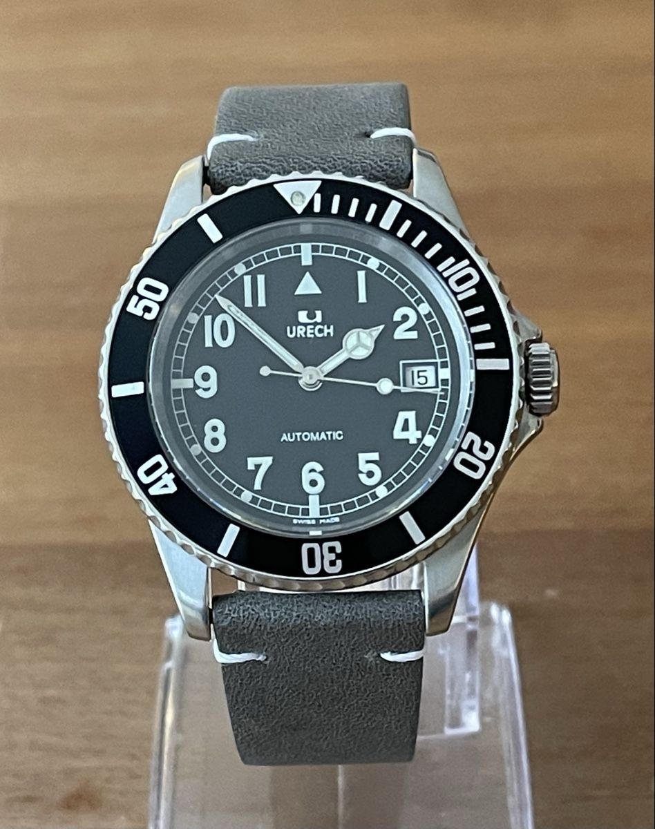 Orologi: 1980er Vintage URECH Automatic Diver Ref. 3253 revidiert – Usato da Embrach venduto da Canderau 6