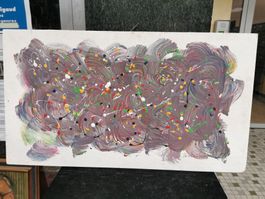 HUILE SUR PANNEAU SIGNÉE ET DATÉE 95