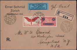Flugpostbrief 1931 mit F8 + F11, SBK 170.-+