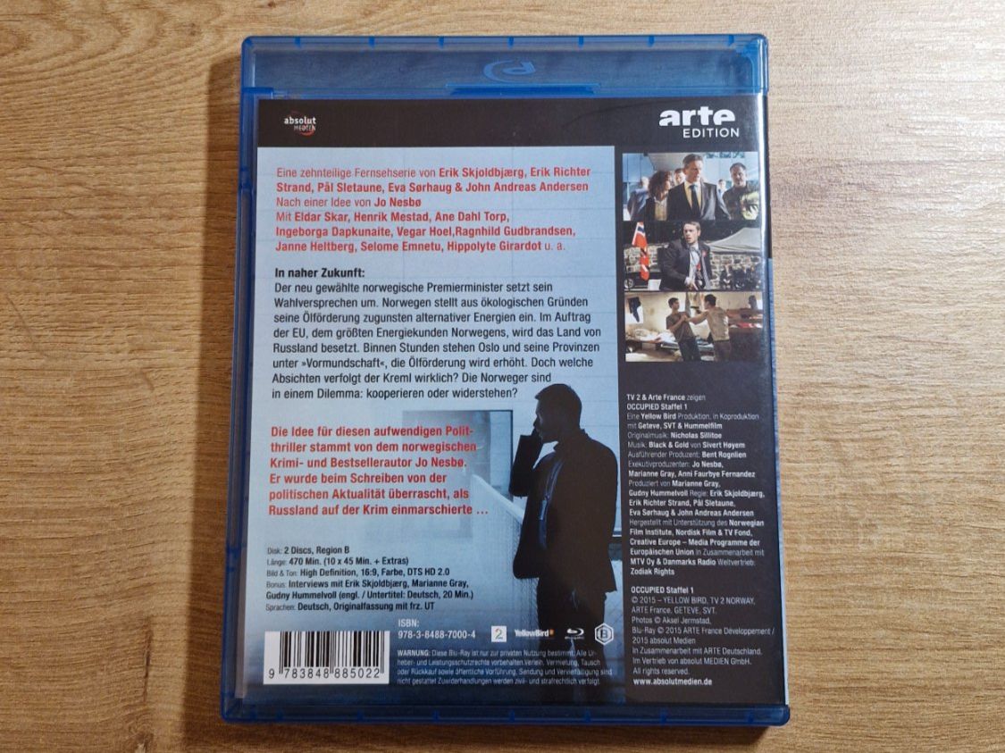 Tutti i DVDs: Occupied - Staffel 1 RAR Bluray – Usato da Pfungen venduto da Whitie 1