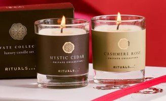 RITUALS Cashmere Rose & Mystic Cedar Private Coll. Kerzenset (Neu und ...