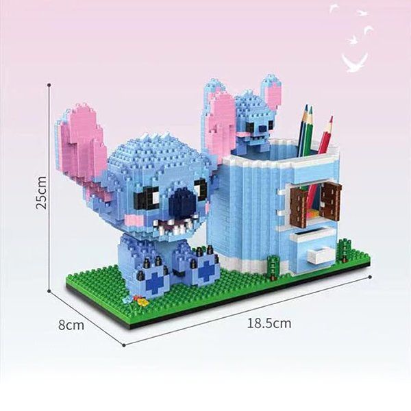 Kit di costruzioni: Stitch Stiftehalter / Mini-Bausteine – Nuovo e nell'imballaggio originale da Meisterschwanden venduto da Bigi1 1