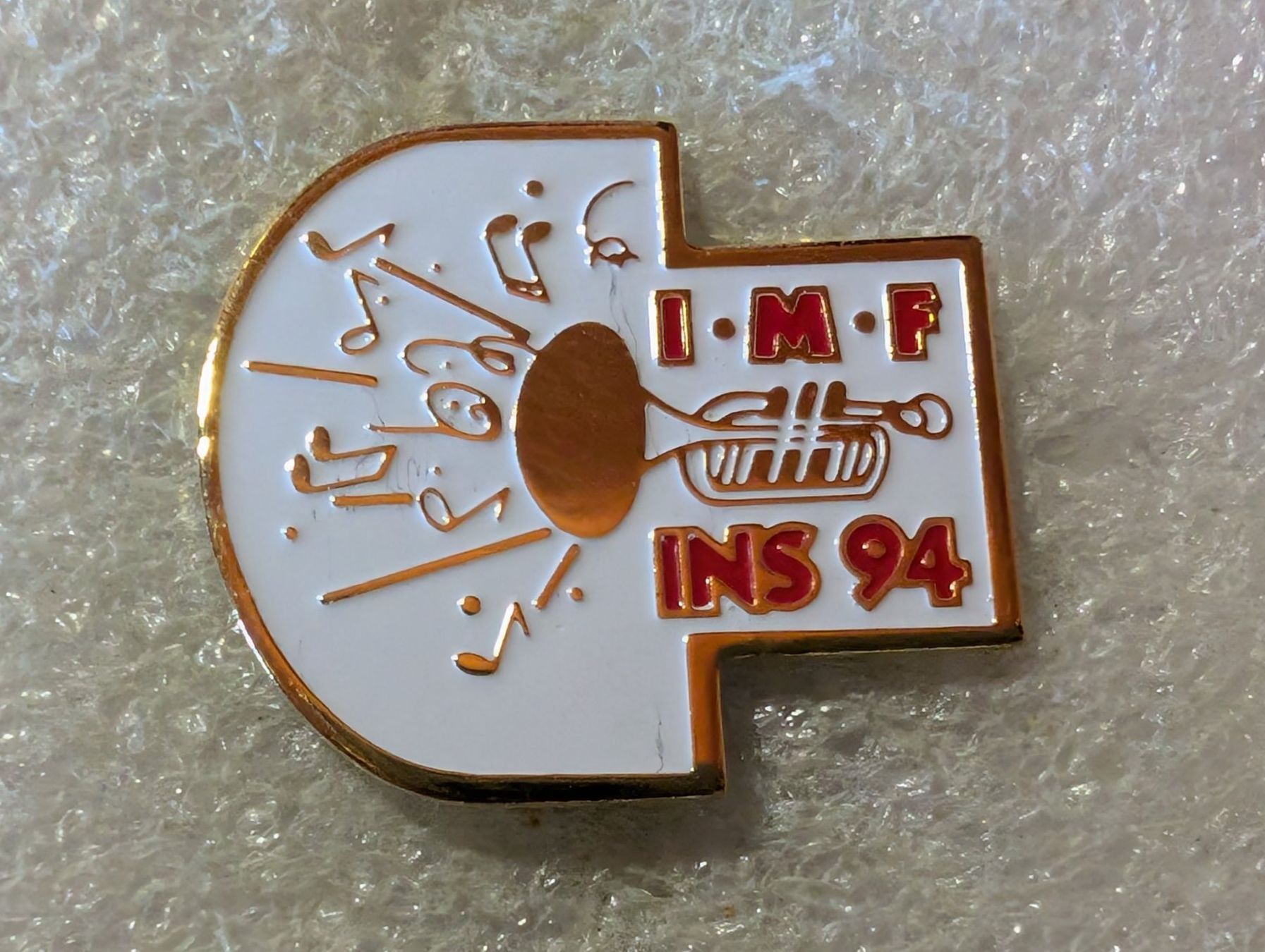Placchette & Badge: Ansteckpin 210: IMF Ins 1994 – Usato da Oppligen venduto da Pin-Fall-Shop