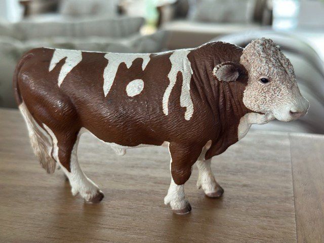Schleich Statuette: Schleich Hereford-Stier Sammelfigur – Usato da Fällanden venduto da SafariSchleichCH