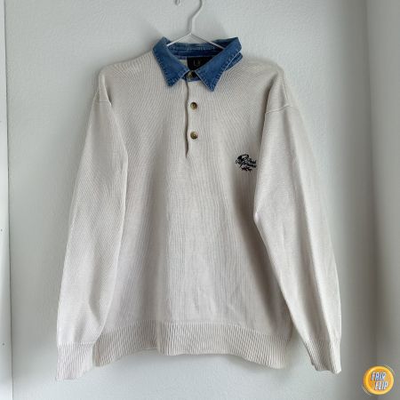 Vintage Peak Performance Strick-Polopullover Gr. M