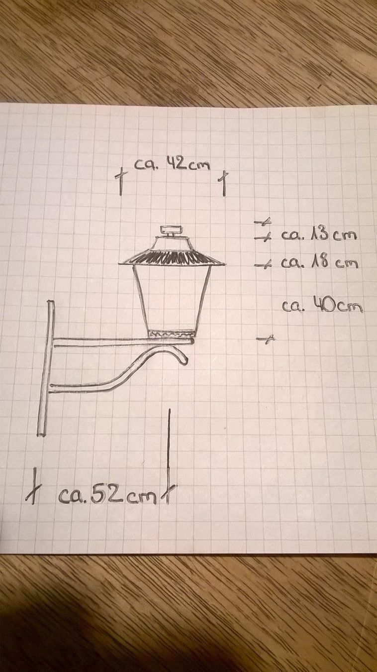 Lampade: Laterne Hauslampe antik – Nuovo (secondo la descrizione) da Zihlschlacht venduto da Logu69 1