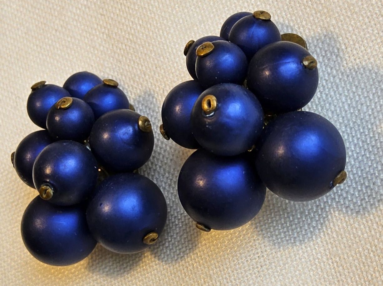Orecchini pendenti & Orecchini a lobo: Antike Art Déco blaue Ohrclips ca 1930 – Usato da Zürich venduto da gutsan 5