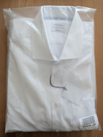 Herren Businesshemd weiss Grösse 42 Regular Fit neu