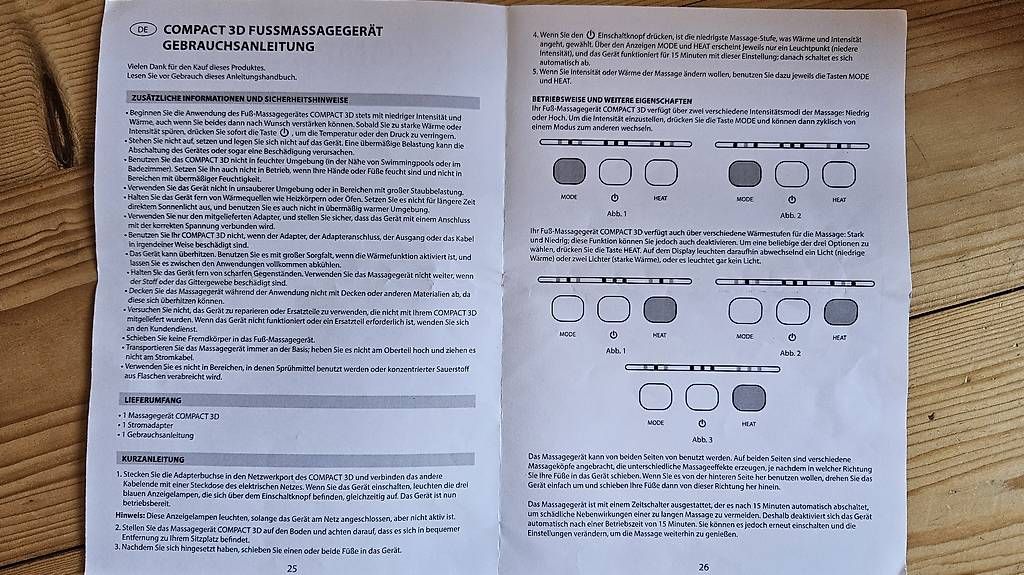 Dispositivi per massaggi: Fussmassage Gerät mit Heizung – Usato da Müllheim Dorf venduto da fetho 1