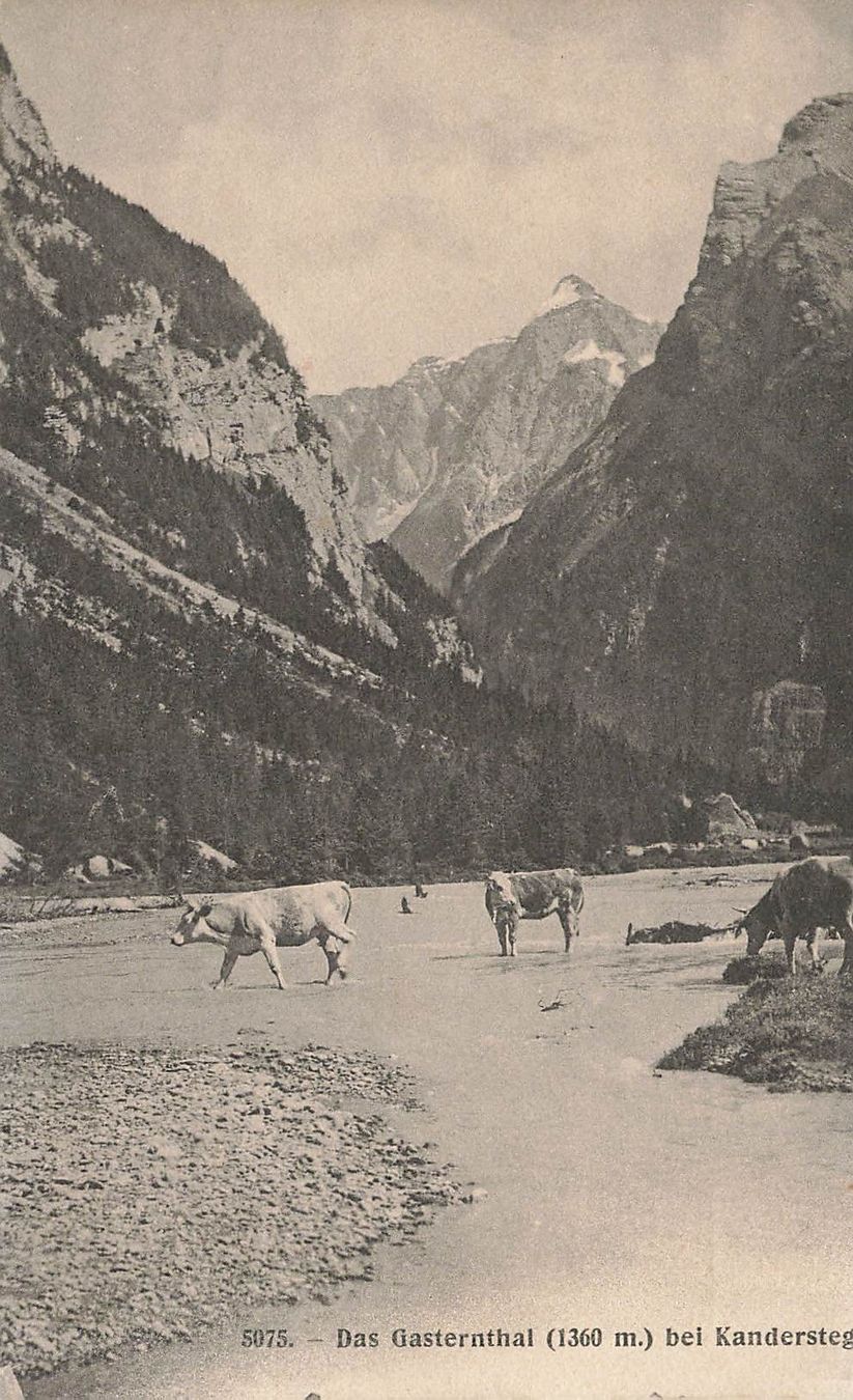 Cartoline postali: Das Gasternthal bei kandersteg – Usato da Biasca venduto da Blenio71