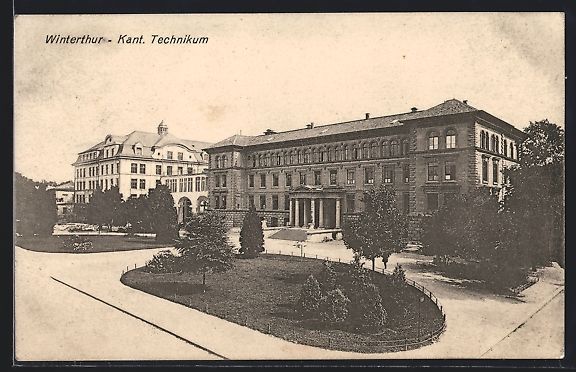 Ansichtskarten: AK Winterthur, Partie am Kant. Technikum – Gebraucht aus Berlin von bartko-reher