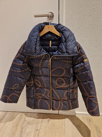BONITA Daunenjacke Gr. 42 Navy Winter warm Steppjacke