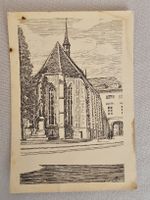 Postkarte Ansicht Kirche und Stadt Zürich 1949 gestempelt