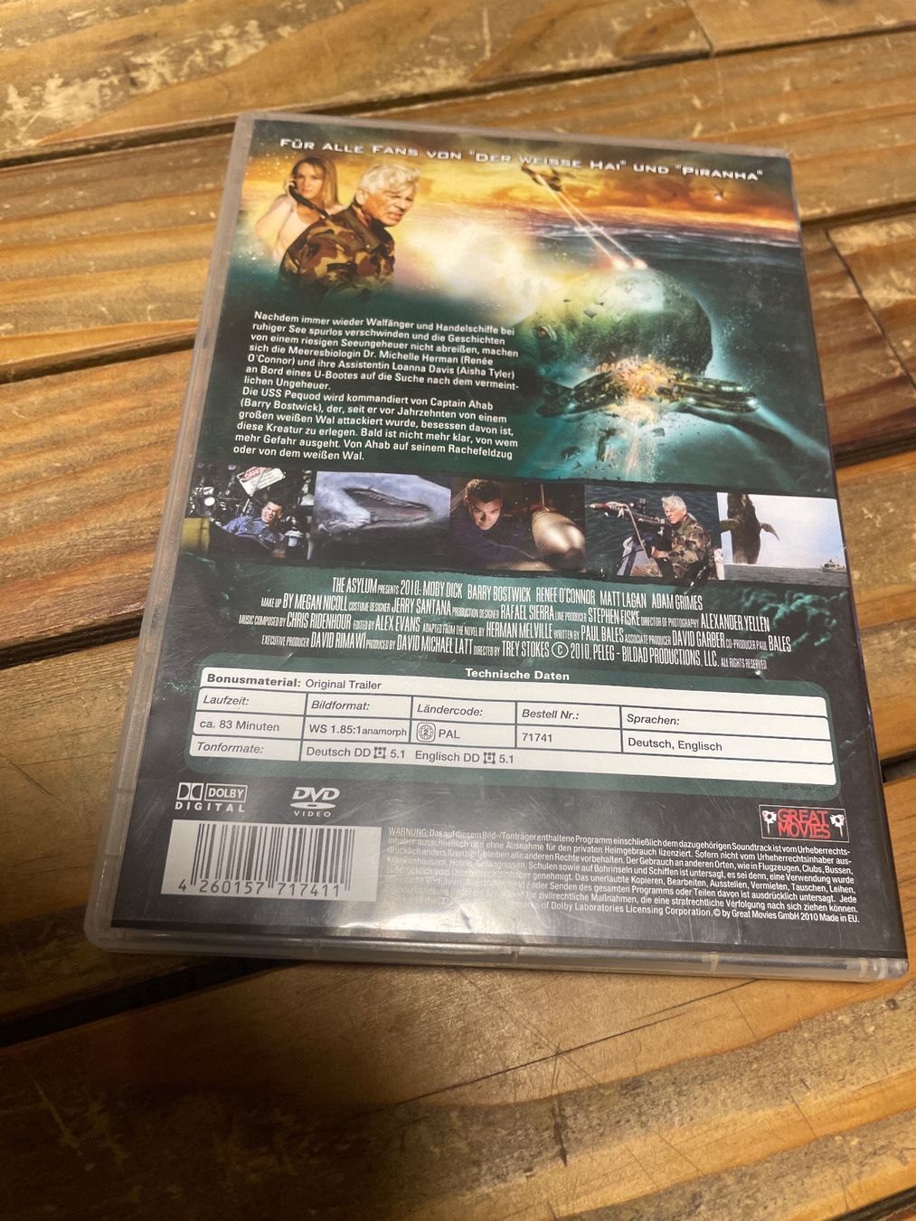Tutti i DVDs: DVD 2010 Moby dick (allemand) – Usato da moudon venduto da faucheur2 1