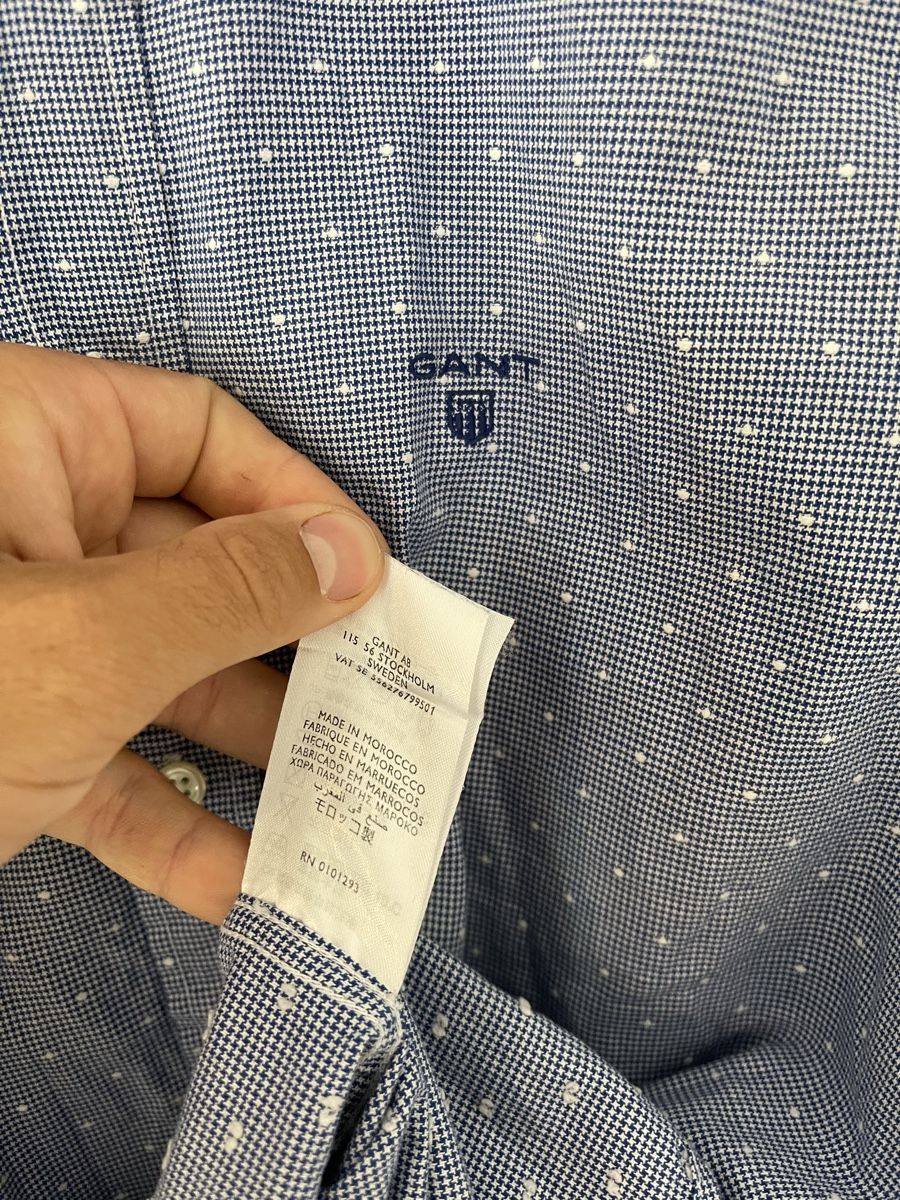 Gant Camicie: GANT Hemd, Grösse S, blau mit Punktmuster, Top Zustand! – Nuovo (secondo la descrizione) da Wetzikon ZH venduto da Jan_wojt 5