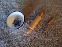 Heute wird fleissig gebacken in der Puppenhausküche,3-teilig