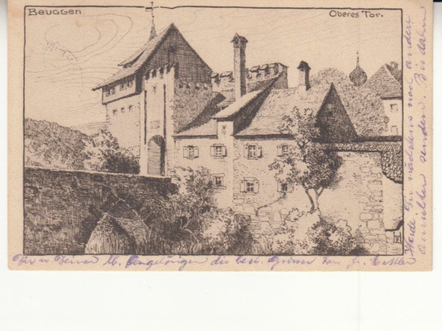 Cartoline postali: Beuggen 1925 – Usato da Bürglen TG venduto da StampGraf