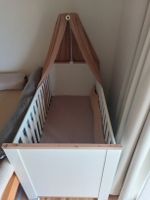 Kinderbett Alica+Matratze+Himmelstang+Schublade