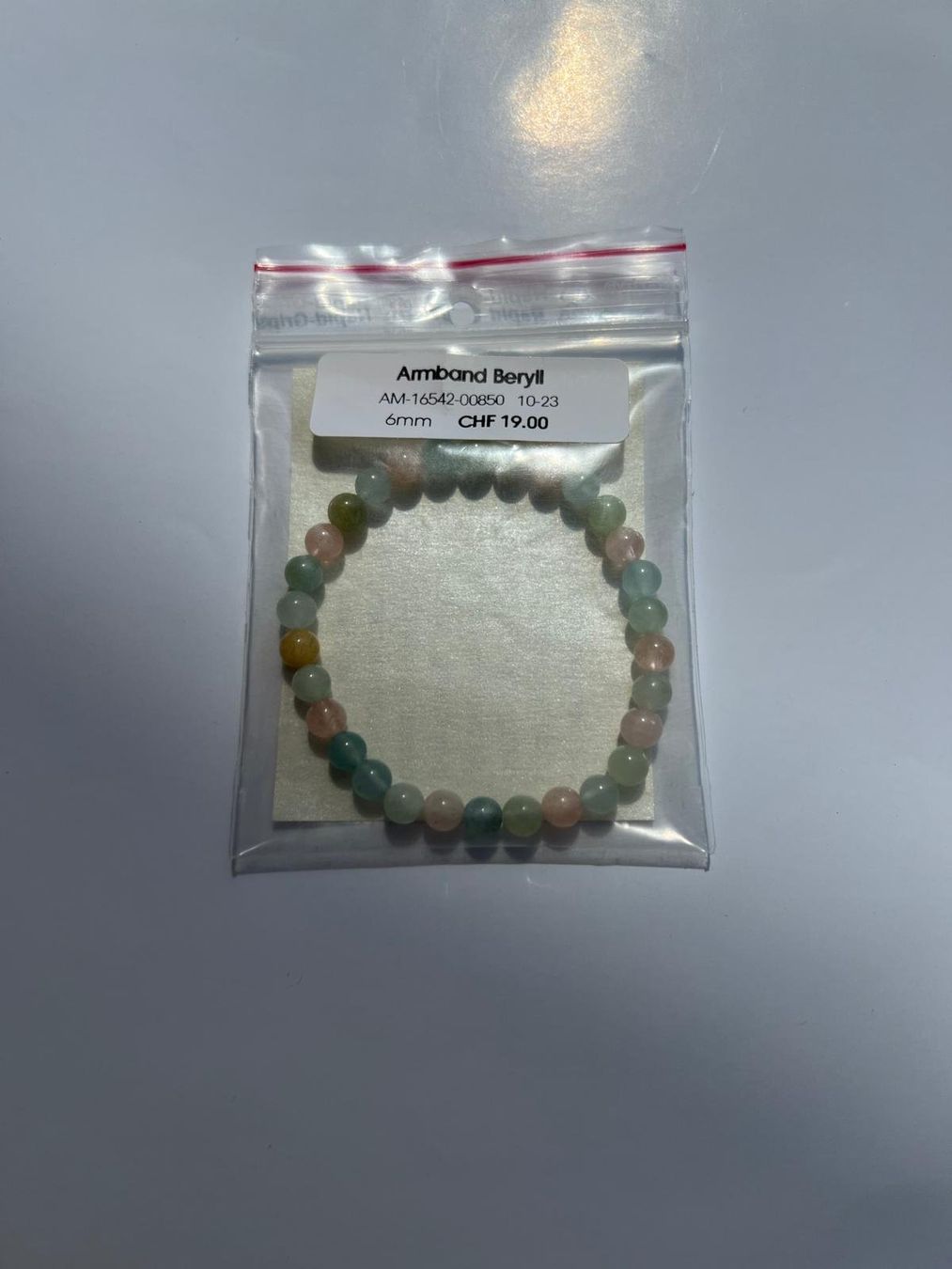 Bracciali & Braccialetti: 1 Stein-Armband aus Beryll – Nuovo e nell'imballaggio originale da Buchs SG venduto da Pocolocoli 3