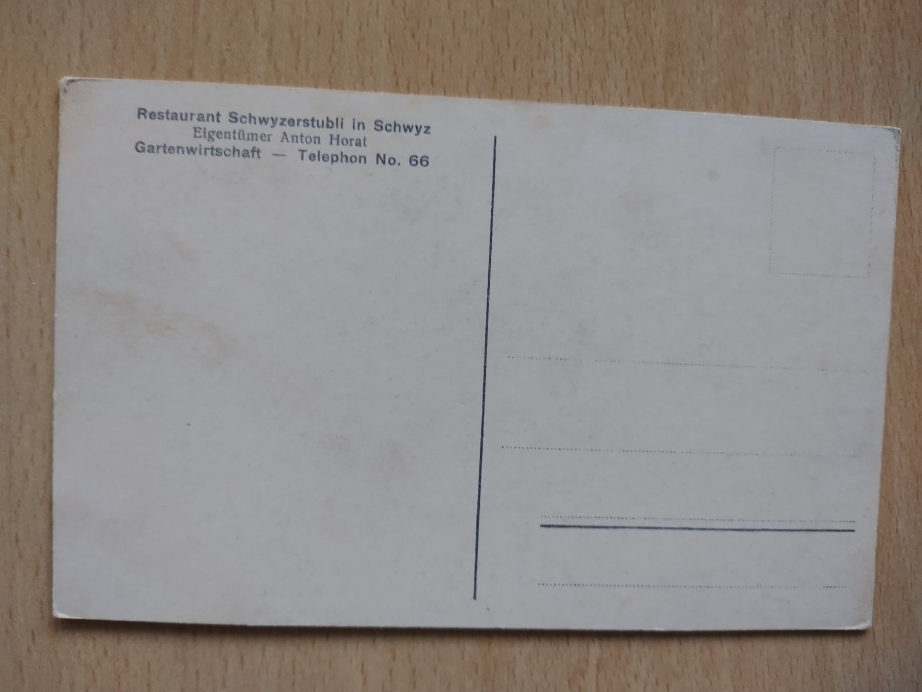 Cartoline postali: Ansichtskarte / Postkarte Restaurant Schwyzerstubli – Usato da Jona venduto da Argus36 1