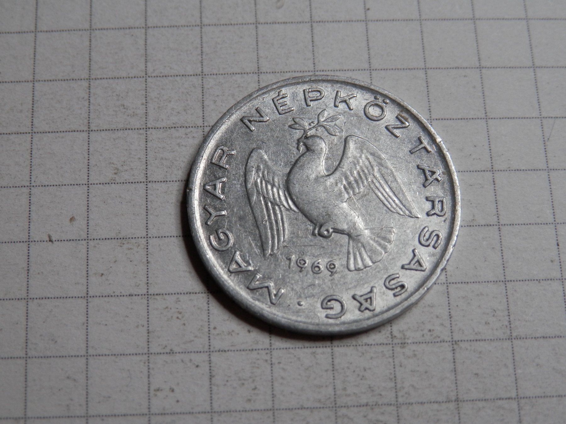 Alle Münzen: Ungarn 10 Filler, 1969 – Gebraucht aus Weiach von weiach81