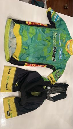 Alé Fitnesshaus Radtrikot Set,Grün/schwarz S