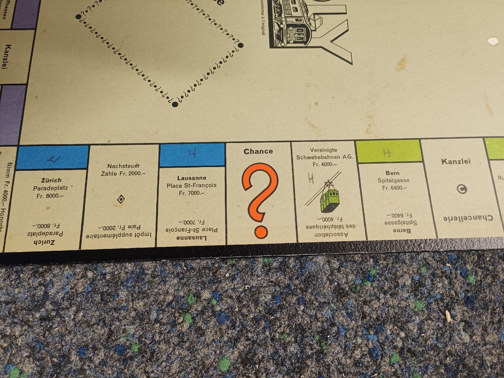 Giochi: Original Monopoly - Edition Carlit - Zürich – Usato da Pfäffikon ZH venduto da K-V-M 4