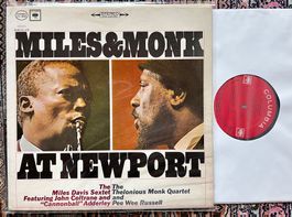 Miles & Monk At Newport · First pressing 2 Eye LP GEWASCHEN