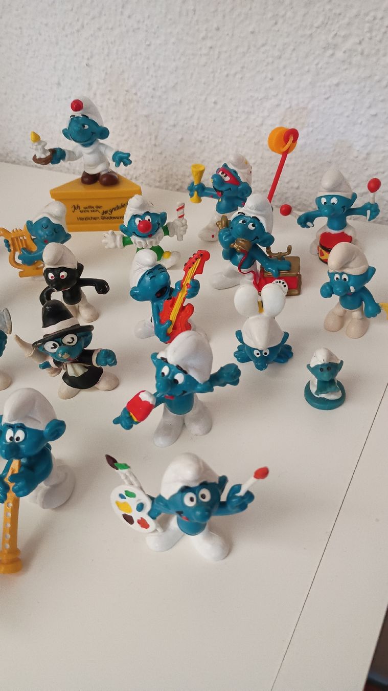 Statuette: Sammlung Schlümpfe Schlumpf Figuren Retro – Usato da Berg TG venduto da kboettner77 4