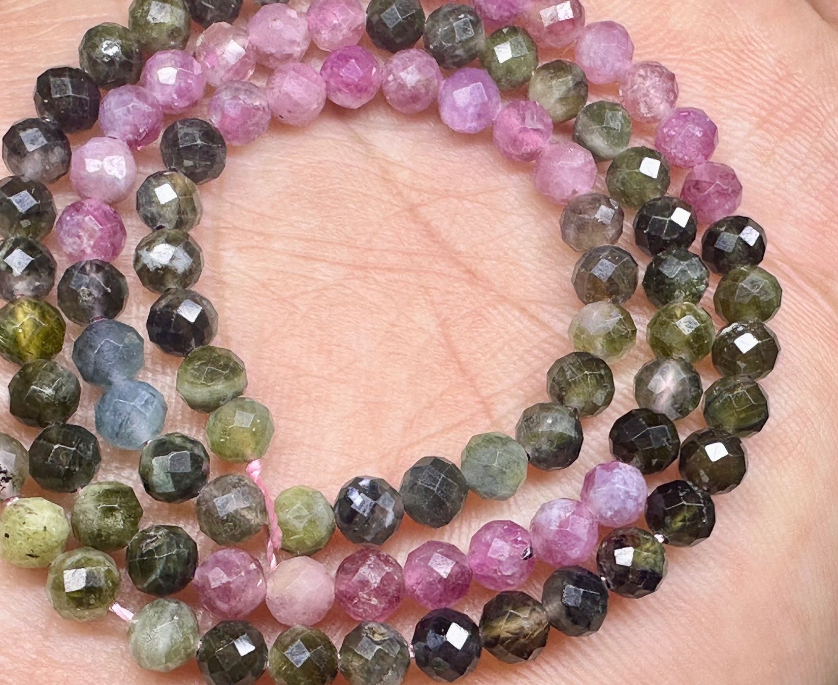 Edelsteine: Natürlicher Multicolor Turmalin Edelstein-Strang – Neu (gemäss Beschreibung) aus Langenthal von Seelenfreunde 4