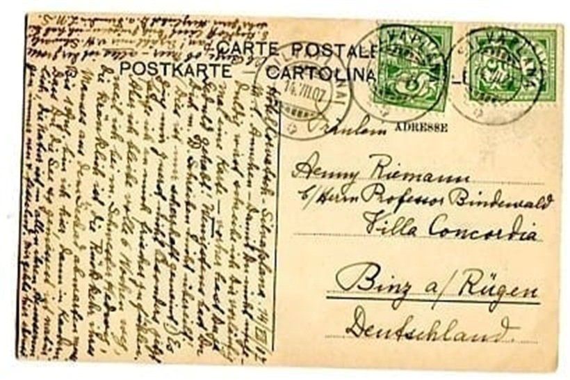 Cartoline postali: Silvaplana, Blick vom Hahnensee, Silsersee – Usato da Ottikon b.Kemptth. venduto da Neptun1974 1