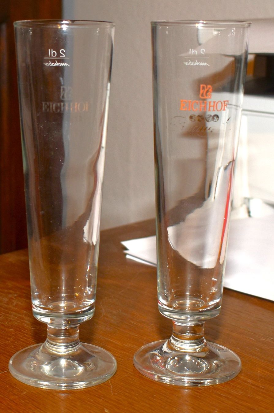 Eichhof Bicchieri: 2 Bierglas Stange Von Eichhof, 2Dl – Usato da Oftringen venduto da Dodgen 2