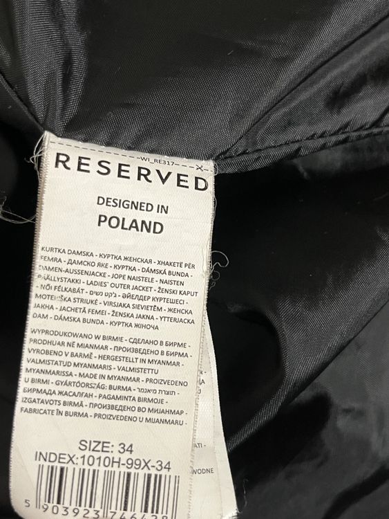 Reserved Eco Aware Winterjacke Gr 34 Schwarz Top (nik39) (Gebraucht