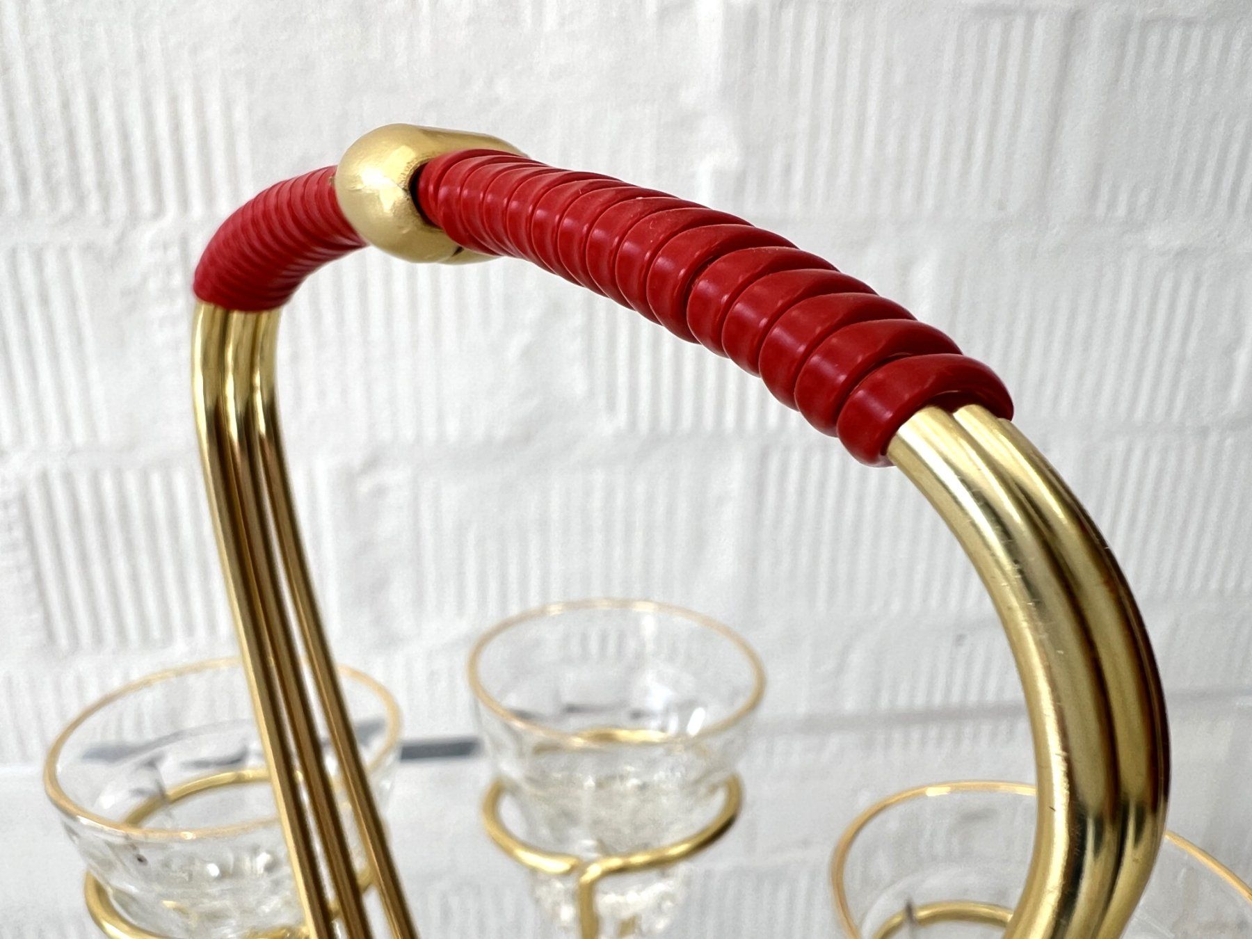 Bicchieri: Vintage Gläser-Set mit Halter – Usato da Walzenhausen venduto da stilvollwohnen 1