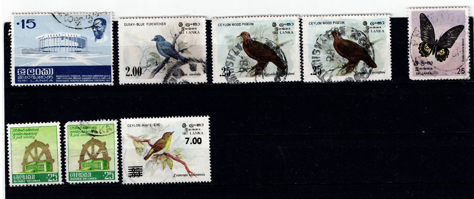 Tutti i francobolli: Briefmarken 8x Sri Lanka – Usato da Tenniken venduto da mik_6mxg 3
