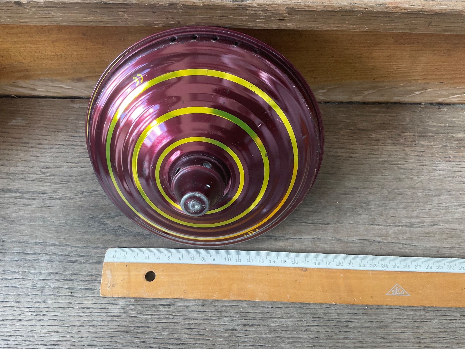 Giocattoli: Vintage Brummkreisel LBZ Blechkreisel Kreisel VERSAND 10.- – Usato da Aarau venduto da Galaktos 3