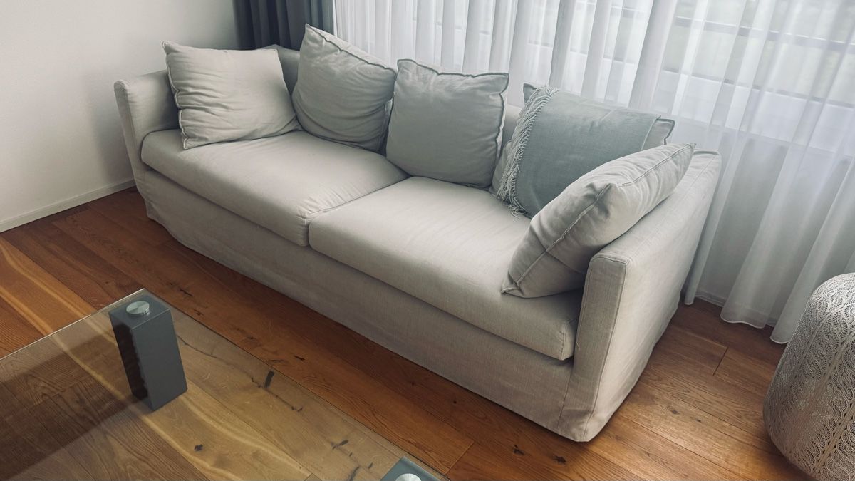 Pfister Divani: Sofa, Couch, Wohnzimmer, hellgrau guter gebrauchter Zustan – Usato da Horn venduto da Sir_mucc 1