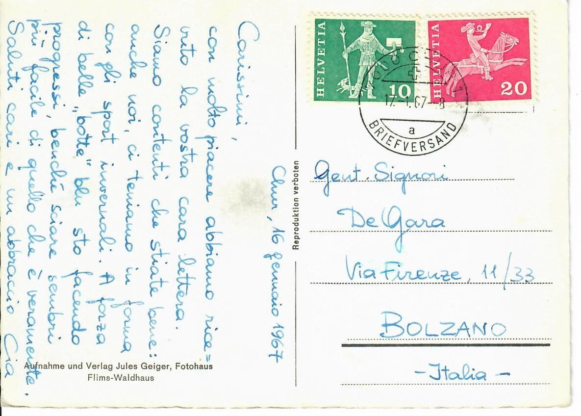 Cartoline postali: Chur, Obertor – Usato da Hochdorf venduto da Ziegel-16 1