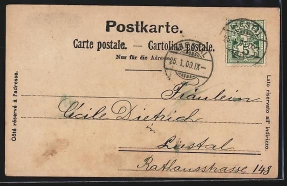 Cartoline postali: AK Basel, Clara-Strasse mit Restaurant – Usato da Berlin venduto da bartko-reher 1
