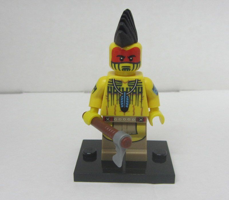Lego Kit di costruzioni: LEGO Collectible Minifigures col149 " Tomahawk Warrior " – Usato da Kreuzlingen venduto da heinrich7h