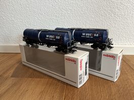 Märklin 00720-07/-08 H0 Kesselwagen Wascosa 2x