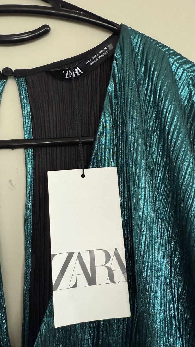 Zara Tute: Zara Metallic Jumpsuit/ Anzug gr.L – Nuovo e nell'imballaggio originale da Winterthur venduto da -BeHappy24- 4