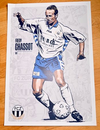 Legenden-Poster FCZ Fredy Chassot 59.5 x 41.8cm 2021?