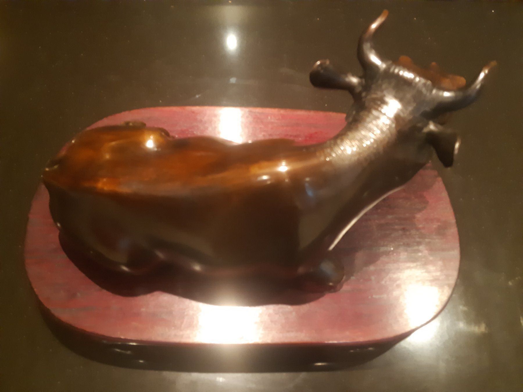 Skulpturen & Statuen: Grosser Bronze Stier 8,6 Kilo – Gebraucht aus Grindelwald von carro5 3