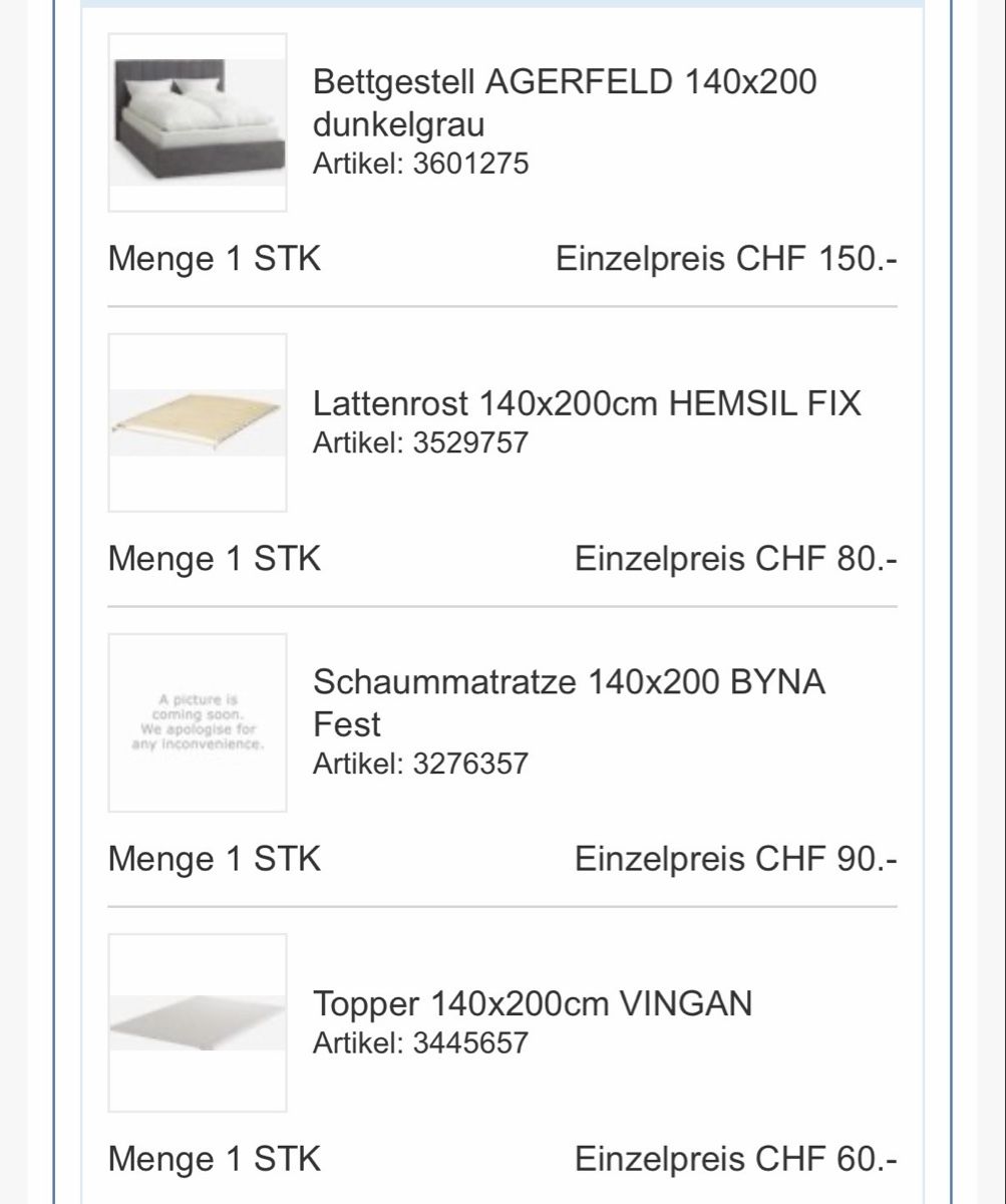 Jysk Betten: Bed Frame AGERFELD 140x200 – Gebraucht aus Bern von HenrietteBl 5