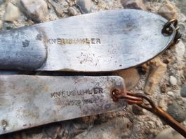 alte Köder KNEUBÜHLER Löffel 2stk. SWISS MADE selten & rar