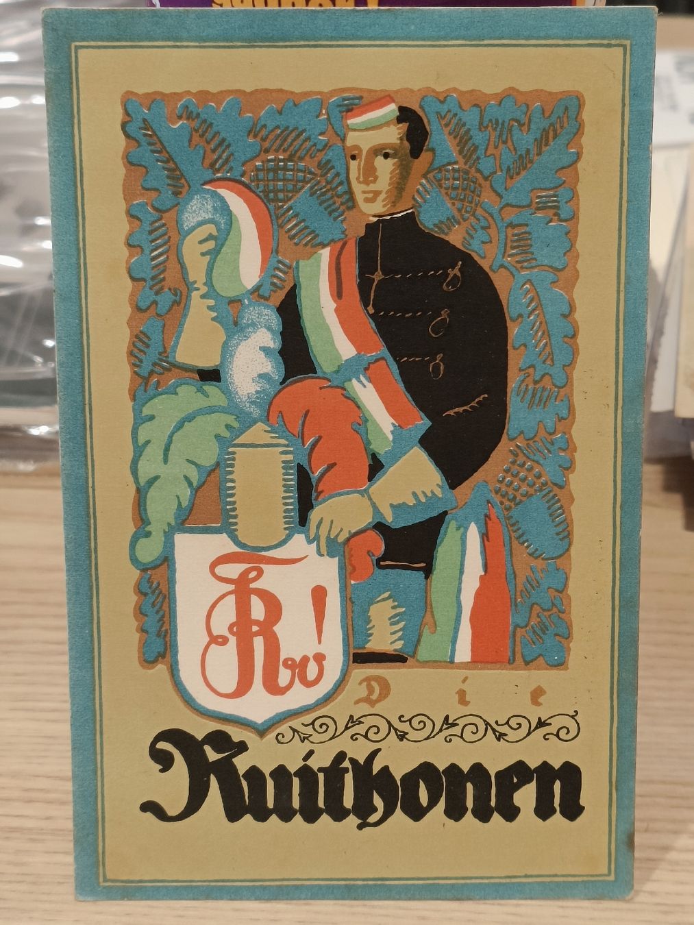 Cartoline postali: Litho PK / Studentika - Ruithonen Gelaufen 1919 – Usato da Brugg AG venduto da Ente015