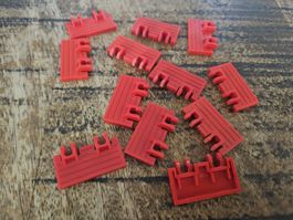 lego 44569 lot de 12 pièces Red Hinge Train Gate 2 x 4